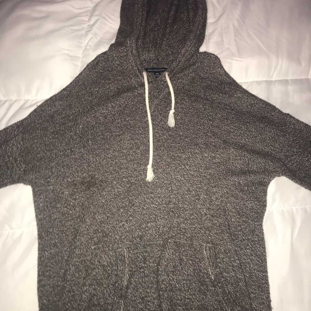 american eagle sweater, grey, medium
